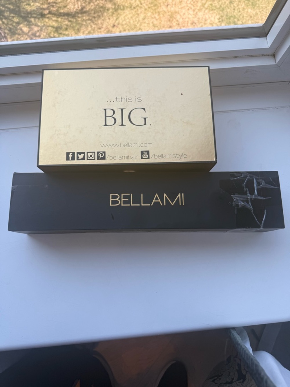 New in box -Bellami Hair - Bundle of 3 ponytails and Bellami Deep Waver